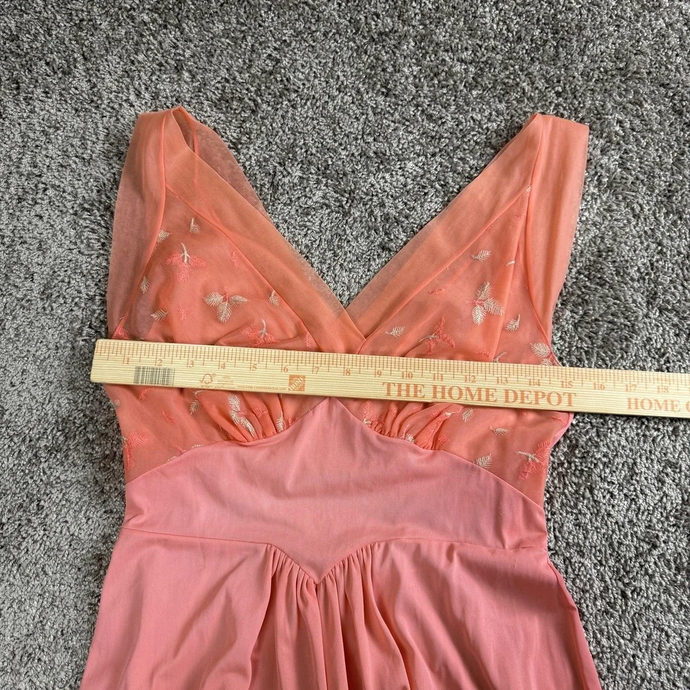 VTG Vanity‎ Fair Babydoll Nightgown Small Sheer Empire Waist Coquette Romantic